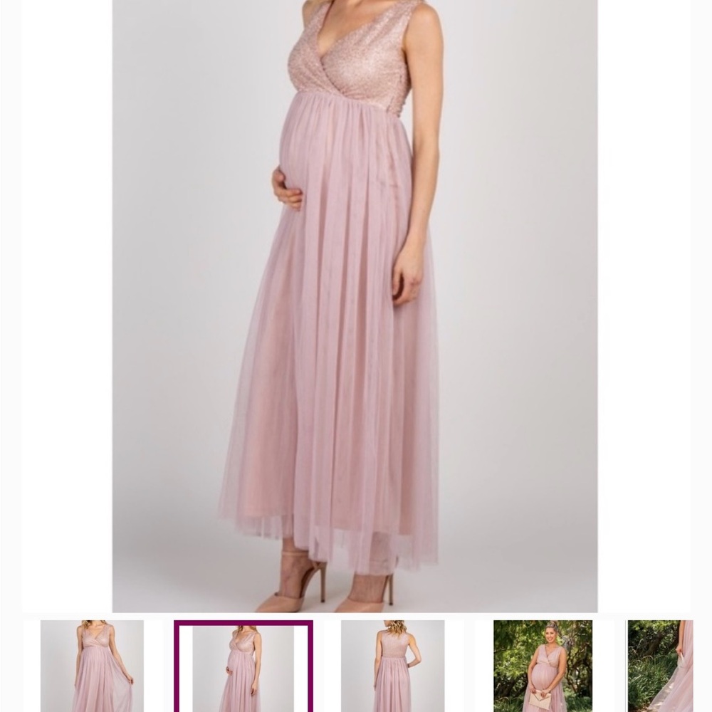 Pinkblush Blush Pink Maternity Dress